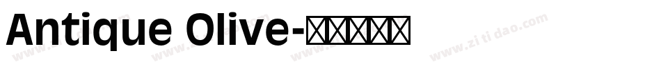 Antique Olive字体转换